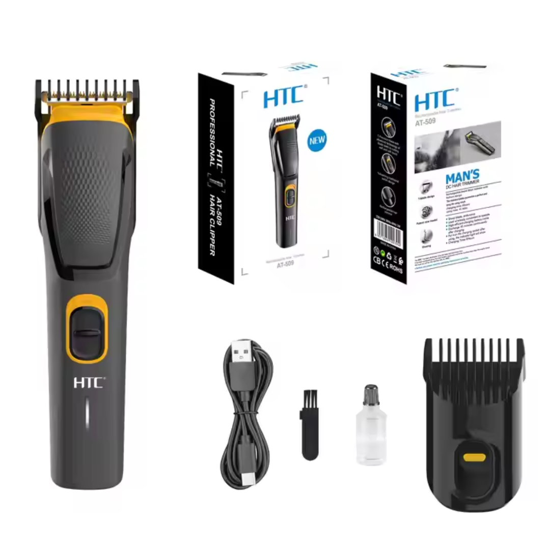 HTC AT‑509 Cordless Hair & Beard Trimmer